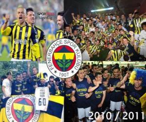 yapboz Fenerbahçe SK, Türk futbol ligi, Süper Lig 2010-2011 şampiyonu